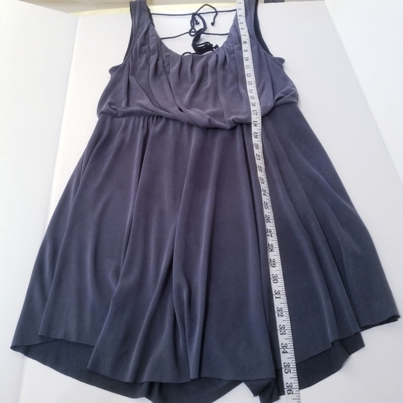 🌸 Free People‎ | Black Tie Flare Dress M - Picture 10 of 14